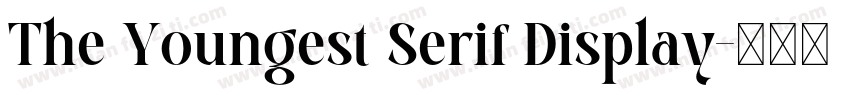 The Youngest Serif Display字体转换